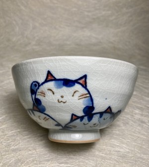 Rijstkom 3 poezen / Rice bowl 3 cats.