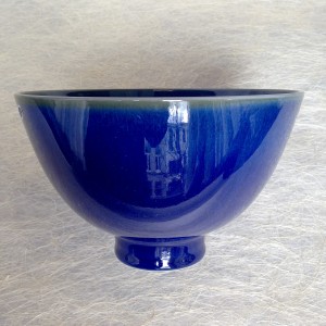 Kom fel blauw klein / Bowl bright blue small