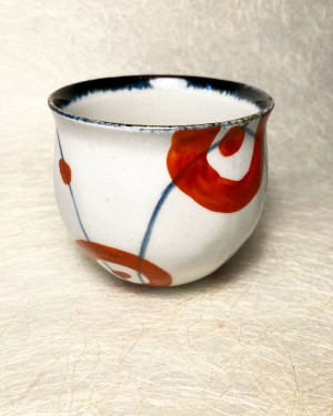 Theetas rood wit blauw/Tea cup red white blue