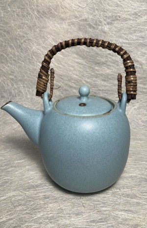 Theekan grijs blauw - Tea pot grey blue