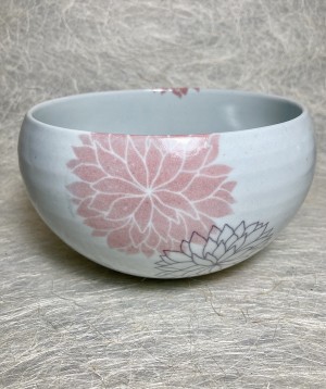 Kom roze chrysant - Bowl pink chrysanthenum.