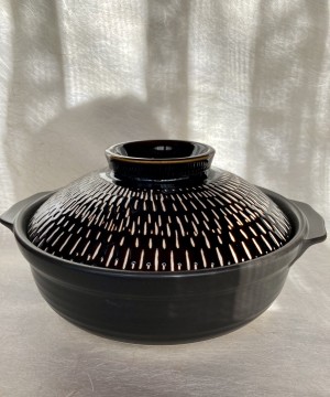 Kookpot/Donabe zwart L