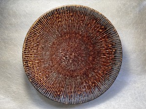 Schaal earth roest/wit L