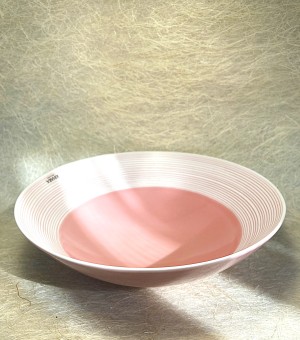 Kom plat roze L - Flat bowl pink L